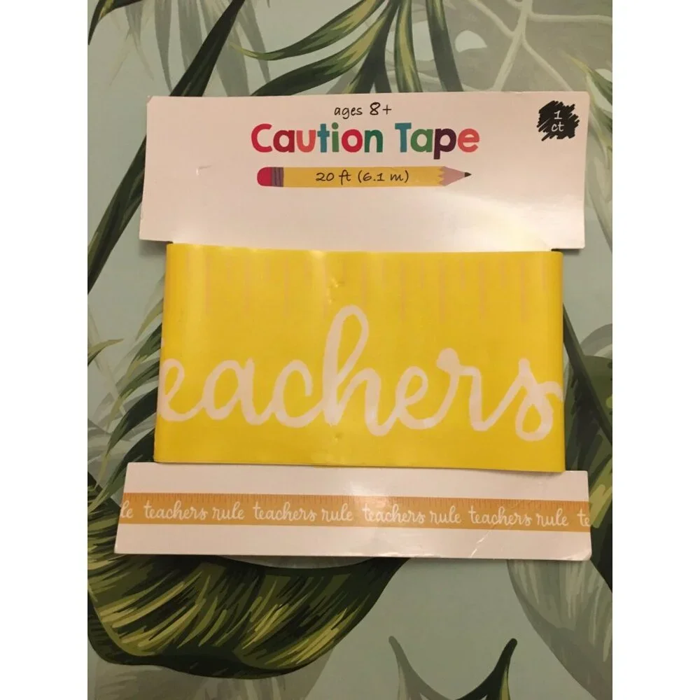 Free With A Bundle only Teachers Rule 20ft Caution Tape